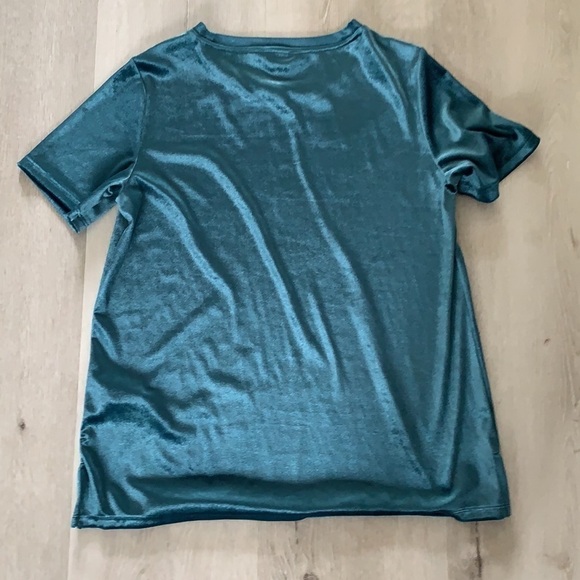 Relaxed Velvet Crew Neck Top boho classic style - Picture 8 of 8